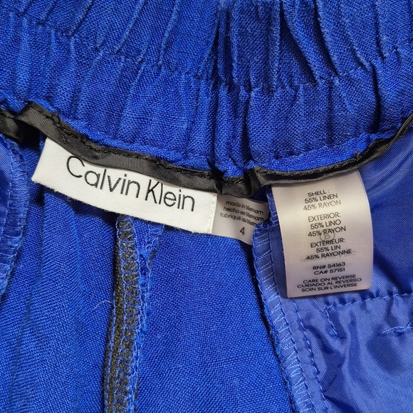 Calvin Klein Royal Blue Women's Trousers - Picture 7 of 7